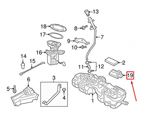 Hộp điều khiển bơm xăng Volvo S90 XC60 XC90